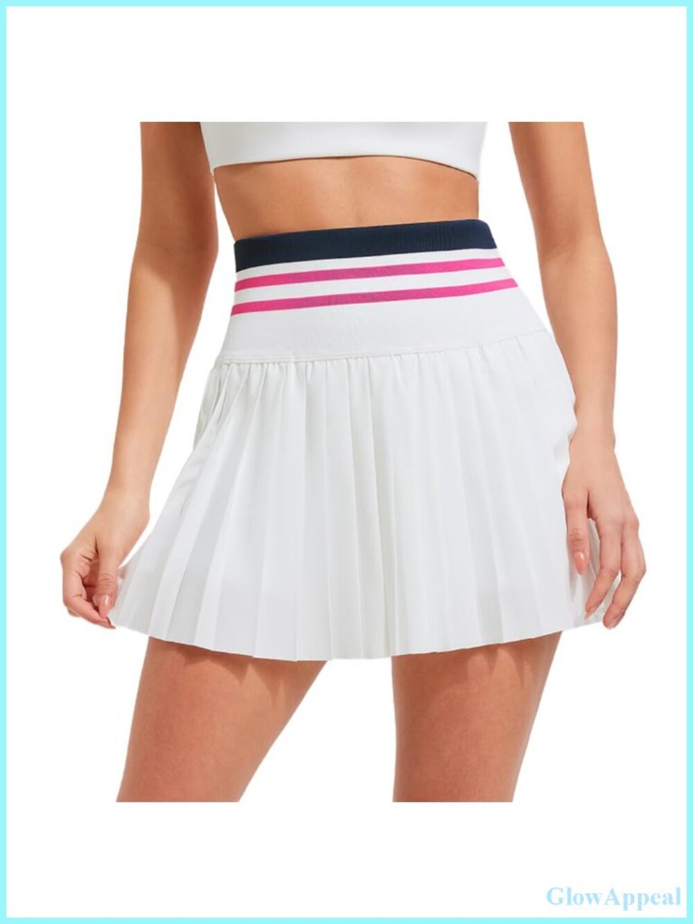 Airfree Pleated Tennis Skirt Women High Waisted Golf Skort with Pockets